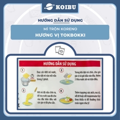 PALDO - Mì trộn Koreno hương vị Tokbokki, Koreno Mì trộn Tokbokki Koreno, Mì Koreno Hàn Quốc ăn liền - 74g/gói - 00159