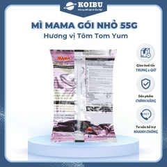MAMA - Mì Mama gói nhỏ hương vị Tôm Tomyum, Mì Tôm Tomyum Mama, Mì Thái Lan vị Tôm Tomyum - 55g/gói - 00253
