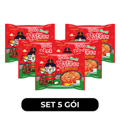 SAMYANG - Mì khô gà cay Samyang hương vị Gà cay Kim chi, Mì gà cay kim chi Samyang, Mì Hàn Quốc - 135g/gói - 00421