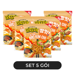 WORLD SPICE - Mì trộn LókCók hương vị BBQ kim chi, Mì trộn LokCok BBQ kim chi, Mì ăn liền LokCok - 97g/gói - 00749