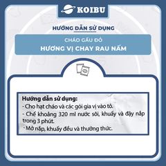 ASIAFOODS - Cháo Gấu Đỏ hương vị Chay rau nấm, Cháo Gấu Đỏ chay rau nấm, Cháo chay Gấu Đỏ rau nấm - 50g/gói - 00848