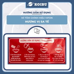 VIFON - Mì chính hiệu hai tôm Vifon hương vị Sa tế 60g, Mì Vifon hai tôm, Mì hai con tôm Vifon - 60g/gói - 00826