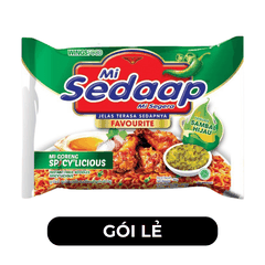SEDAAP - Mì trộn Sedaap hương vị cay ớt xanh, Sedaap vị cay ớt xanh, Mì vị cay ớt xanh Sedaap, Mì trộn Sedaap vị cay ớt xanh, Mì trộn vị cay ớt xanh Sedaap, Mì trộn cay Sedaap - 90g/gói - 00286