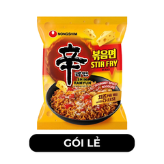 NONGSHIM - Mì Shin Ramyun hương vị Phô mai cay, Mì xào phô mai cay Shin, Mì xào phô mai Hàn Quốc - 136g/gói - 00592