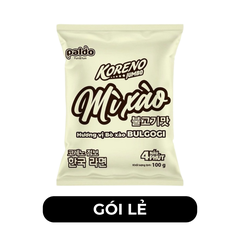 PALDO - Mì xào Koreno Jumbo hương vị Bò xào Bulgogi, Mì bò xào Bulgogi Koreno Jumbo, mì Koreno Hàn Quốc - 100g/gói - 00595