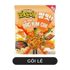 WORLD SPICE - Mì trộn LókCók hương vị BBQ kim chi, Mì trộn LokCok BBQ kim chi, Mì ăn liền LokCok - 97g/gói - 00749