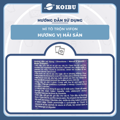 VIFON - Mì tô trộn Vifon hương vị Hải sản, Mì trộn Vifon Hải sản, Vifon tô mì Hải sản trộn - 105g/tô - 00531