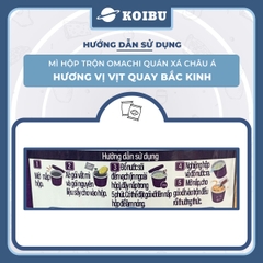 MASAN - Mì hộp trộn Omachi quán xá châu Á hương vị Vịt quay Bắc Kinh, Hộp đồ ăn Omachi quán xá châu Á - 95g/gói - 00806