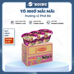 ACECOOK - Phở tô Nhớ Mãi Mãi hương vị Bò, Tô Nhớ Mãi Mãi phở bò, Phở Nhớ ăn liền - 84g/tô - 00027