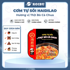 YIHAI - Cơm tự sôi Haidilao hương vị Bò cà chua, Cơm tự sôi Hadilao bò cà chua - 180g/hộp - 00837