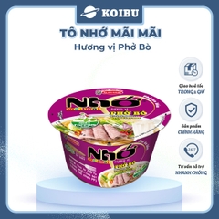 ACECOOK - Phở tô Nhớ Mãi Mãi hương vị Bò, Tô Nhớ Mãi Mãi phở bò, Phở Nhớ ăn liền - 84g/tô - 00027