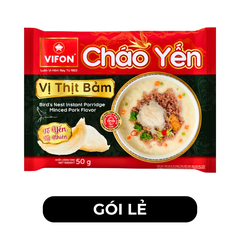 VIFON - Cháo yến Vifon hương vị Thịt bằm, cháo yến Vifon thịt bằm, Cháo tổ yến thịt bằm Vifon - 50g/gói - 00152