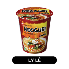 NONGSHIM - Mì ly Neoguri hương vị Hải sản cay, Mì ly hải sản cay Neoguri, Mì Neoguri Hàn Quốc ăn liền - 62g/ly - 00764