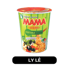 MAMA - Mì Mama ly hương vị Chay Rau Củ - Mì ly chay ăn liền Mama, Mì ly Thái Lan chay rau củ - 60g/ly - 00266