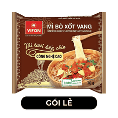VIFON - Mì tươi Vifon hương vị Bò Xốt Vang - Mì gói Bò xốt vang tươi, Mì tươi Vifon gói - 70g/gói - 00218