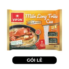 VIFON - Miến Long Triều hương vị Cua, Miến cua Long Triều, Miến cua gói xuất khẩu - 68g/gói - 00504
