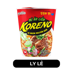PALDO - Mì ly Koreno vị Bò cay, Mì ly Bò cay Koreno Hàn Quốc, Koreno mì ly bò cay - 65g/ly - 00186
