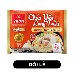 VIFON - Cháo yến Long Triều (có thịt thật) hương vị Xương hầm rau củ, Cháo yến Vifon xương hầm - 110g/gói - 00250