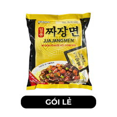 PALDO - Mì trộn xốt tương đen Jjajangmen nhập khẩu (có gói xốt thật), Mì tương đen nhập khẩu Jajangmen - 200g/gói - 00395