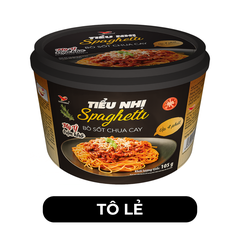UNI PRESIDENT - Mì tô Tiểu Nhị Spaghetti Bò sốt chua cay, Mì tô Spaghetti Bò sốt chua cay Tiểu Nhị - 105g/tô - 00463