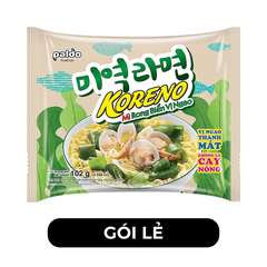 PALDO - Mì Koreno rong biển vị ngao, Mì rong biển vị nghêu Koreno, Mì rong biển Koreno, Mì Hàn Quốc - 102g/gói - 00394