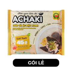 CÂY THỊ - Cháo Achaki hương vị Gà ác đậu xanh, Cháo Cây Thị gà ác đậu xanh, Cháo gà Achaki ăn liền - 72g/gói - 00637
