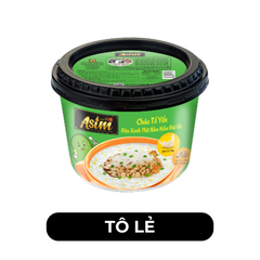 ASIAFOODS - Cháo tô tổ yến Asim hương vị Đậu xanh thịt bằm nấm đùi gà (có gói tổ yến thật), Cháo Asim - 100g/tô - 00681