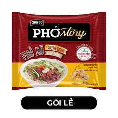 MASAN - Chin-su Phở Story (không thịt) hương vị Phở bò truyền thống nước trong, Phở bò Chinsu Story - 72g/gói - 00128