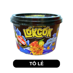 WORLD SPICE - Mì tô trộn LókCók hương vị Bánh tráng trộn, Mì tô trộn bánh tráng trộn LokCok ăn liền - 102g/tô - 00761