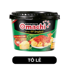 MASAN - Omachi tô trộn hương vị Xốt Spaghetti - Mì tô Omachi, Mì trộn Omachi tô xốt Spaghetti - 105g/tô - 00104