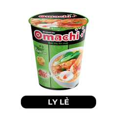 MASAN - Mì ly OMACHI KHÔNG THỊT vị Tôm Chua Cay  - Mì ly ăn liền không thịt Omachi, Mì ly khoai tây Omachi, Mì ly healthy không chiên Omachi - 66g/ly - 00110