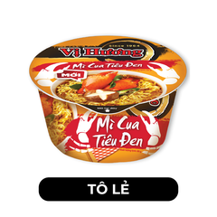 THIEN HUONG FOOD - Mì tô trộn Vị Hương hương vị Cua tiêu đen, Mì tô trộn cua tiêu đen Vị Hương ăn liền - 80g/tô - 00776