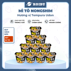 NONGSHIM - Mì tô Nongshim hương vị Tempura Udon, Mì tô Udon Tempura Nongshim, Mì Nongshim Hàn Quốc - 111g/tô - 00549
