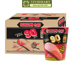 MASAN - Mì ly Kokomi 90 hương vị Tôm chua cay (có cây thịt thật), Mì ly Tôm chua cay Kokomi Đại 90 - 90g/ly - 00134