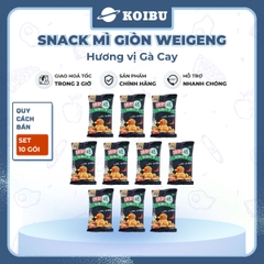 ANHUI - Snack mì giòn WeiGeng hương vị Gà cay, Snack mì gà cay WeiGeng, Mì trẻ em Trung Quốc - 25g/gói - 00501