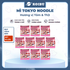 TOKYO NOODLE - Mì Tokyo Noodle hương vị Tôm & Thịt, Mì ăn liền cho bé Tokyo Noodle, Mì ăn dặm - 120g/lốc - 00799