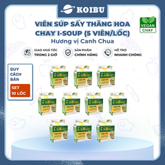 NFC - Viên súp sấy thăng hoa I-Soup hương vị Canh chua chay, Canh chua I-Soup, Canh ăn liền I Soup - 50g/lốc - 00725