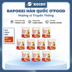 O’FOOD - Rapokki Hàn Quốc O’food hương vị Truyền thống, Tokbokki O'Food, Bánh gạo O'Food Hàn Quốc (146g/gói)