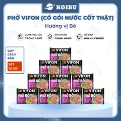 VIFON - Phở Vifon có gói xốt thịt hương vị Bò, Phở bò Vifon có gói nước cốt thịt, Phở ăn liền Vifon - 75g/gói - 00779
