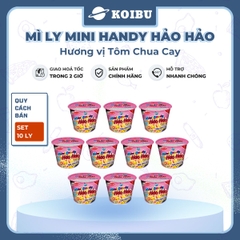 ACECOOK - Mì ly Mini Handy Hảo Hảo hương vị Tôm chua cay, Mì ly Tôm chua cay Hảo Hảo Mini Handy - 47g/ly - 00021