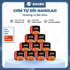 YIHAI - Cơm tự sôi Haidilao hương vị Bò kho, Cơm tự sôi Hadilao Bò kho - 195g/hộp - 00834