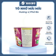 ACECOOK - Phở tô Nhớ Mãi Mãi hương vị Bò, Tô Nhớ Mãi Mãi phở bò, Phở Nhớ ăn liền - 84g/tô - 00027