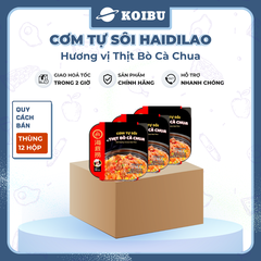 YIHAI - Cơm tự sôi Haidilao hương vị Bò cà chua, Cơm tự sôi Hadilao bò cà chua - 180g/hộp - 00837