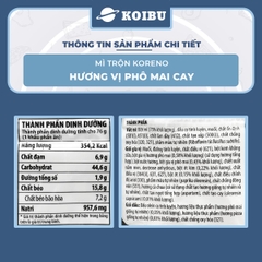 PALDO - Mì trộn Koreno hương vị Phô mai cay, Koreno Mì trộn Phô mai cay Koreno, Mì Koreno Hàn Quốc (73g/gói) - 00838