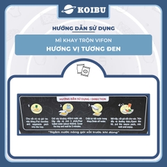 VIFON - Mì khay trộn Vifon hương vị Tương đen (có gói xốt Tương đen), Mì xào tương đen Vifon khay - 90g/khay - 00240