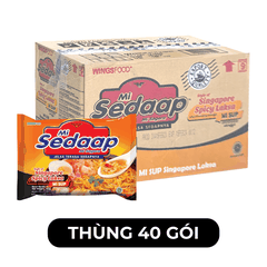 SEDAAP - Mì nước Sedaap hương vị sốt cay Laksa Singapore, Sedaap vị sốt cay Laksa Singapore, Mì vị sốt cay Laksa Singapore Sedaap, Mì nước Sedaap vị Laksa Singapore, Mì nước vị Laksa Singapore Sedaap, Mì nước cay Sedaap - 83g/gói - 00489