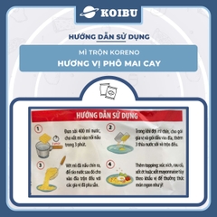 PALDO - Mì trộn Koreno hương vị Phô mai cay, Koreno Mì trộn Phô mai cay Koreno, Mì Koreno Hàn Quốc (73g/gói) - 00838