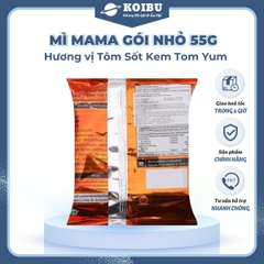 MAMA - Mì Mama gói nhỏ hương vị Sốt kem Tomyum, Mì Mama kem tomyum, Mì Thái Lan vị sốt kem Tomyum - 55g/gói - 00255