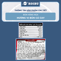 ACECOOK - Bún Hằng Nga hương vị Bún cá cay, Hằng Nga Bún cá cay Hằng Nga Acecook bún cá cay Hải Phòng - 73g/gói - 00783