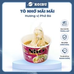 ACECOOK - Phở tô Nhớ Mãi Mãi hương vị Bò, Tô Nhớ Mãi Mãi phở bò, Phở Nhớ ăn liền - 84g/tô - 00027